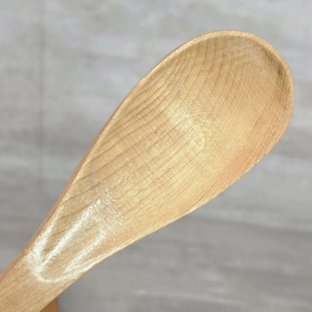 Vintage Primitive Wooden Salad Spoon Fork Set Marked  Made in Occupied Japan MCM